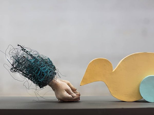 "Incomplete" sculptures by Lene Kilda